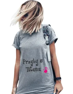 Koszulka z nadrukiem napis PREZENT TATA CÓRKA