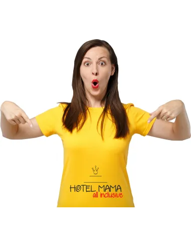 Koszulka z nadrukiem napis KORONA HOTEL MAMA