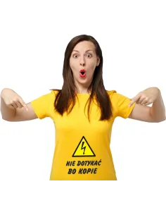 Koszulka z nadrukiem napis PREZENT dla MAMY