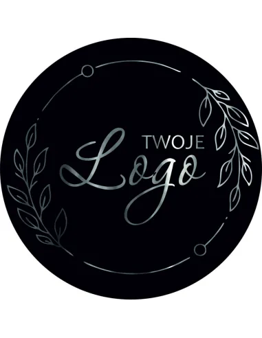 Naklejki etykiety z logo twojej firmy 5 cm 50szt