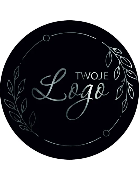 Naklejki etykiety z logo twojej firmy 5 cm 50szt