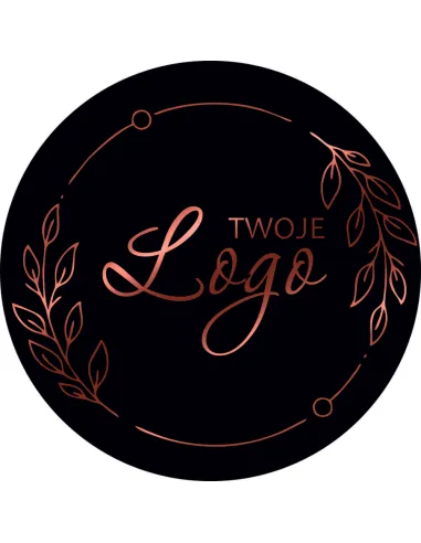 Naklejki etykiety z logo twojej firmy 4 cm 50szt