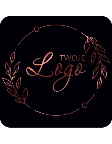 Naklejki etykiety z logo twojej firmy 5 cm 50 szt