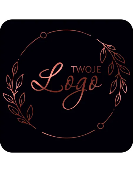 Naklejki etykiety z logo twojej firmy 5 cm 50 szt