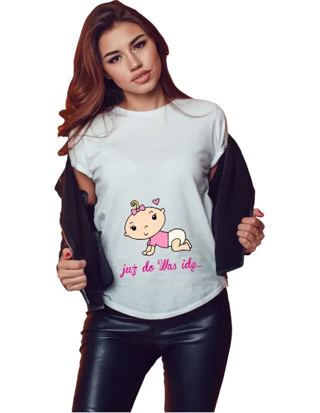 Koszulka z nadrukiem PREZENT dla mamy DZIECKO