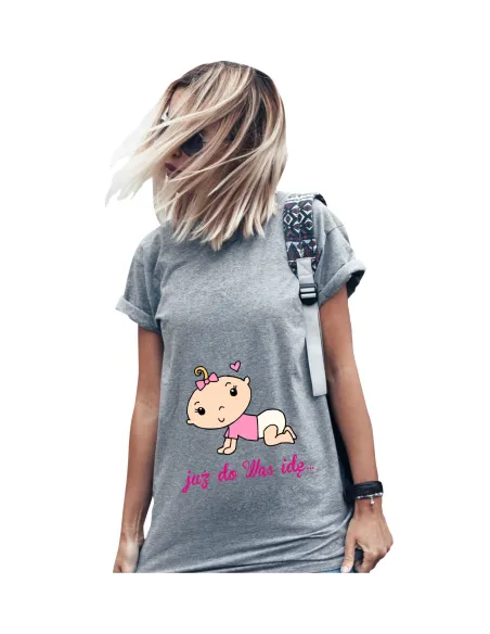 Koszulka z nadrukiem PREZENT DZIECKO CÓRKA