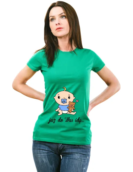 Koszulka z nadrukiem napis PREZENT dla MAMY