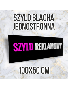 Tablica reklamowa szyld metalowy 100x50 jednostronna