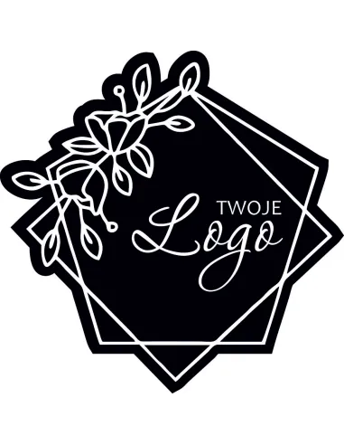 Naklejki etykiety z logo twojej firmy 5 cm 50 szt