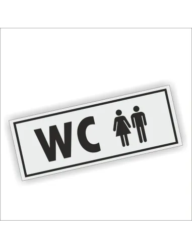 Tabliczka na drzwi BIURO SZATNIA WC GRAWEROWANA Złota Srebrna