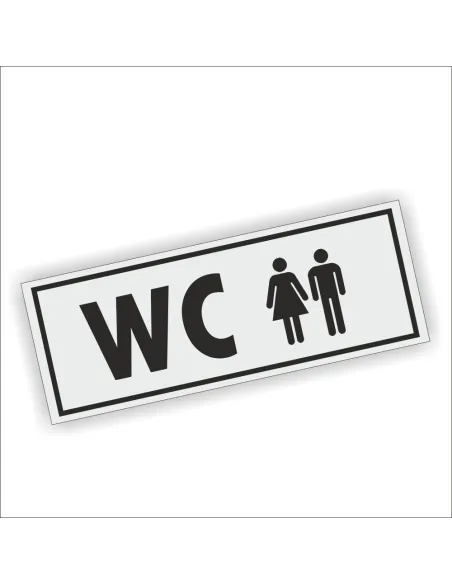 Tabliczka na drzwi BIURO SZATNIA WC GRAWEROWANA Złota Srebrna