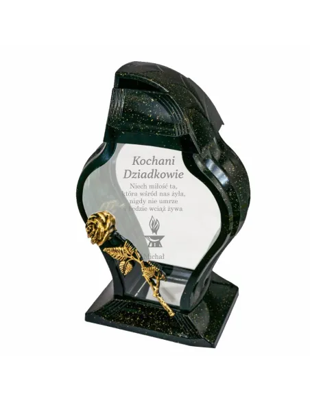 Personalizowany Znicz grawerowany dla Dziadków