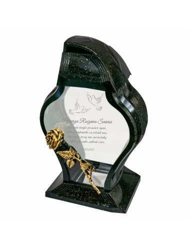 Personalizowany Znicz z grawerem na Rocznicę Śmierci z napisem datą