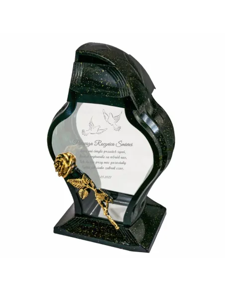 Personalizowany Znicz z grawerem na Rocznicę Śmierci z napisem datą