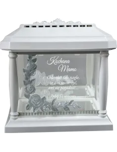 LAMPION ZNICZ KAPLICZKA z grawerem rocznica śmierci