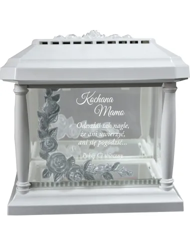 LAMPION ZNICZ KAPLICZKA z grawerem rocznica śmierci
