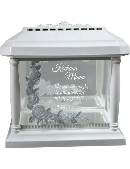 LAMPION ZNICZ KAPLICZKA z grawerem rocznica śmierci