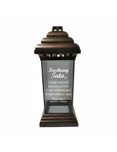 ZNICZ LAMPION personalizowany z dedykacją GRAWEREM