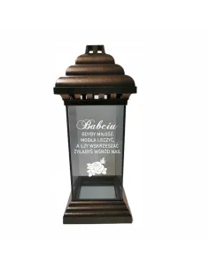 ZNICZ LAMPION z dedykacją GRAWEREM na Wielkanoc Stroik Wielkanocny