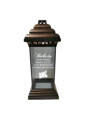 ZNICZ LAMPION z dedykacją GRAWEREM na Wielkanoc Stroik Wielkanocny