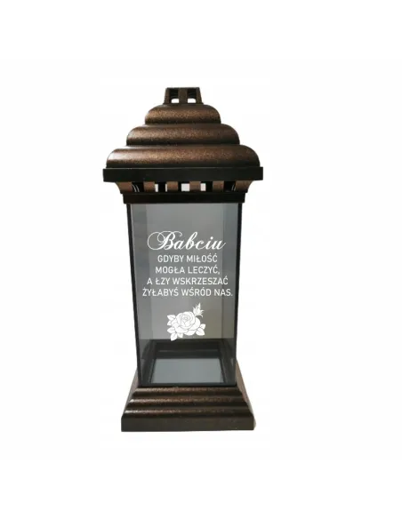ZNICZ LAMPION z dedykacją GRAWEREM na Wielkanoc Stroik Wielkanocny