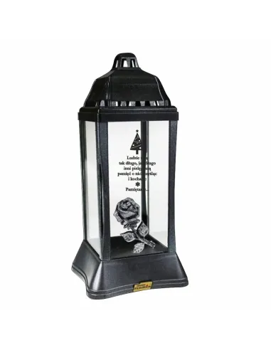 ZNICZ LAMPION Latarenka z napisem GRAWEREM na Boże Narodzenie Choinka