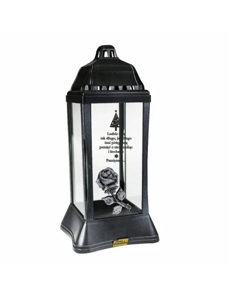 ZNICZ LAMPION Latarenka z napisem GRAWEREM na Boże Narodzenie Choinka