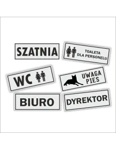 Tabliczka na drzwi grawerowna złota srebrna biuro