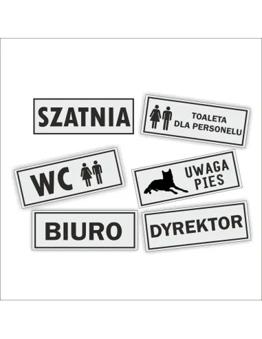 Tabliczka na drzwi grawerowna złota srebrna biuro