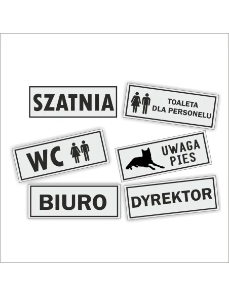 Tabliczka na drzwi grawerowna złota srebrna biuro