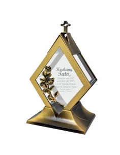 ZNICZ duży metalowy LATARENKA kapliczka TWÓJ GRAWER podpis