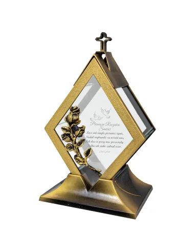 ZNICZ z napisem grawerem z okazji rocznicy ślubu