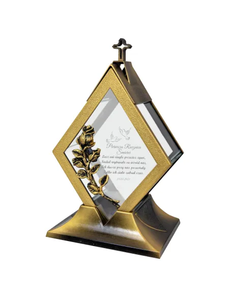 ZNICZ z napisem grawerem z okazji rocznicy ślubu