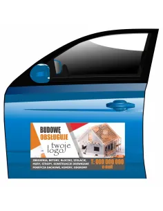 Magnes na samochód reklama magnetyczna budowę obsługuje