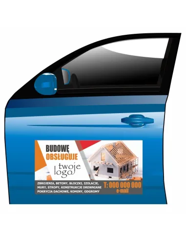 Magnes na samochód reklama magnetyczna budowę obsługuje