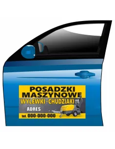 Magnes na samochód reklama magnetyczna posadzki maszynowe
