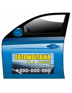 Magnes na samochód reklama magnetyczna fotowoltaika dla Ciebie