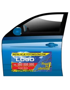 Magnes na samochód reklama magnetyczna instalacje fotowoltaiczne