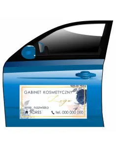 Magnes na samochód reklama magnetyczna gabinet kosmetyczny