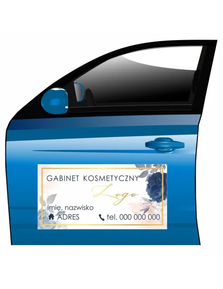 Magnes na samochód reklama magnetyczna gabinet kosmetyczny