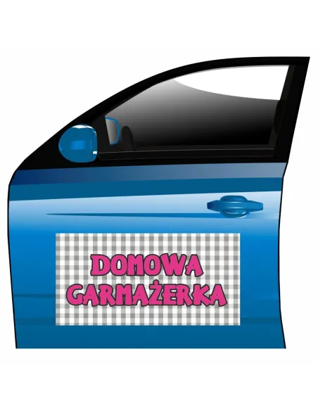 Magnes na samochód reklama magnetyczna domowa garmażerka