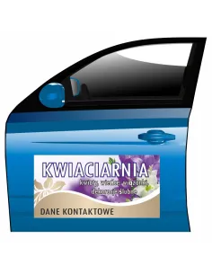 Magnes na samochód reklama magnetyczna kwiaciarnia