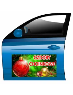 Magnes na samochód reklama magnetyczna ozdoby choinkowe