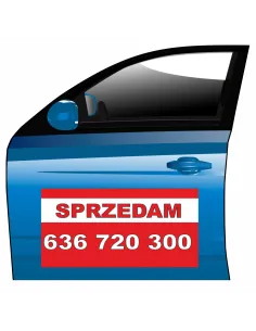 Magnes na samochód reklama magnetyczna sprzedam