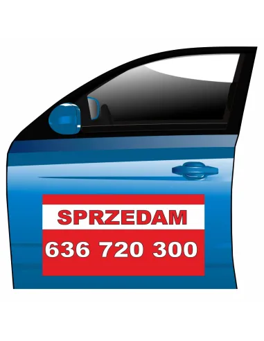 Magnes na samochód reklama magnetyczna sprzedam