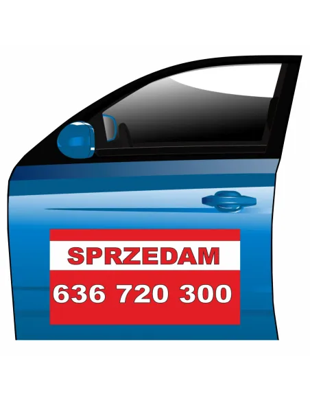 Magnes na samochód reklama magnetyczna sprzedam