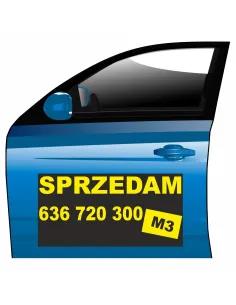 Magnes na samochód reklama magnetyczna sprzedam m3