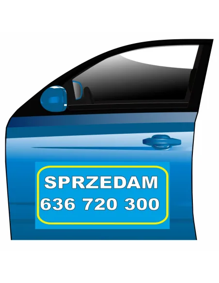 Magnes na samochód reklama magnetyczna sprzedam
