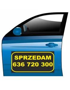 Magnes na samochód reklama magnetyczna sprzedam