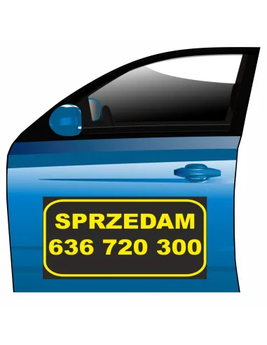 Magnes na samochód reklama magnetyczna sprzedam